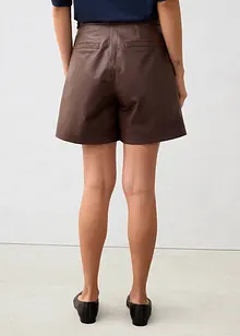 Skinnshorts i lammenappa, bonprix