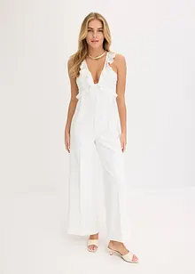 Jumpsuit med chiffon, bonprix