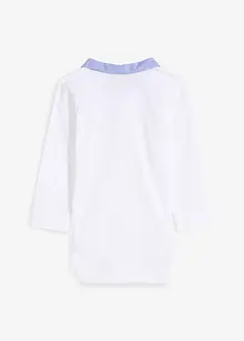 Body i økologisk bomull med skjortekrage, bonprix