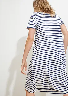 Trikotkjole med lommer, i flammegarn av bomull, knelang, bonprix