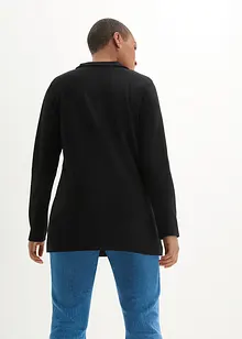 Lang topp med krage i Punto di Roma-materiale, bonprix