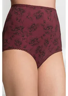 Høy truse med økologisk bomull (4-pack), bonprix