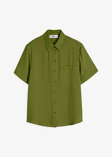 Kortermet bluse med brystlomme, bonprix