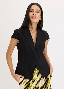 Kortermet blazer i bomullssateng, bonprix