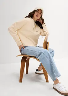Oversized sweatshirt i økologisk bomull, bonprix