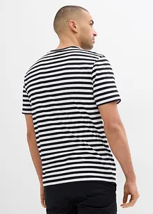 Henley T-skjorte (2-pack) i ren økologisk bomull, bonprix
