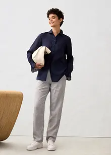 Skjortebluse av ramie, bonprix