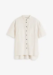 Skjortebluse i fin viskosemiks, bonprix