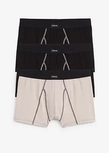 Boksershorts i ettersittende modell (3-pack), bonprix