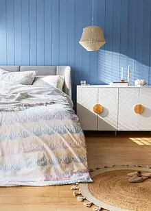 Sengesett med skjellmønster, bonprix