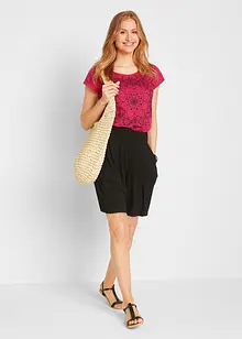 Jersey-bermudashorts i viskosemiks, bonprix