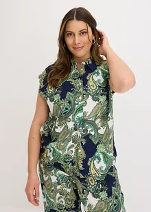 Bluse i lett viskose med trykt mønster, bonprix