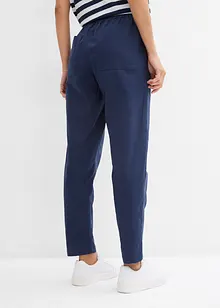 Slip on-bukse av luftig linmiks, bonprix