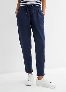 Slip on-bukse av luftig linmiks, bonprix
