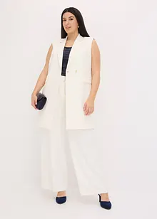 Lang vest i blazer-look, bonprix