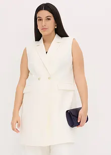 Lang vest i blazer-look, bonprix