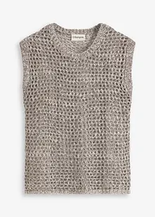 Strikket topp i båndgarn, bonprix