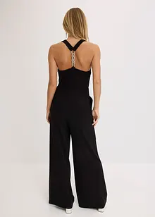 Jumpsuit med drapert utringning, bonprix