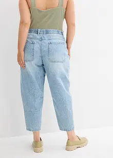 Barrel-jeans Mid Waist Low Stretch, cropped, bonprix