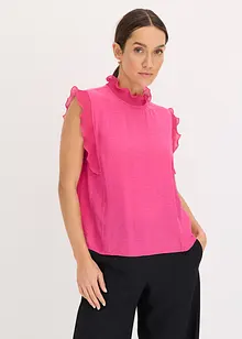 Bluse med volanger, bonprix