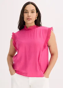 Bluse med volanger, bonprix