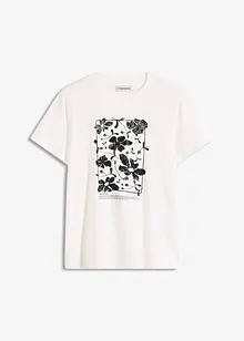 T-skjorte med velplassert trykk, bonprix