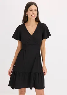 Jerseykjole i lett krepp med vingeermer, bonprix