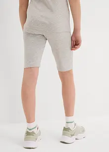 Sykkelbukse i økologisk bomull med elastan (2-pack), bonprix
