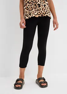 Caprileggings i økologisk bomull med elastan (2-pack), bonprix