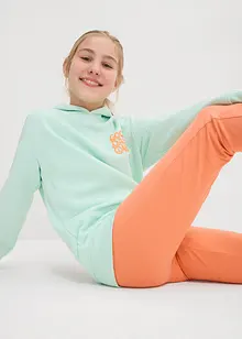 Caprileggings i økologisk bomull med elastan (2-pack), bonprix