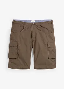 Bermudashorts i 100% bomull med cargolommer, Relaxed Fit, bonprix
