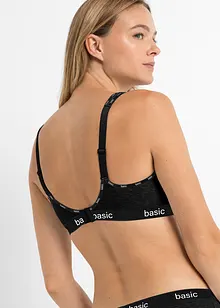 BH uten bøyle, med økologisk bomull (2-pack), bonprix