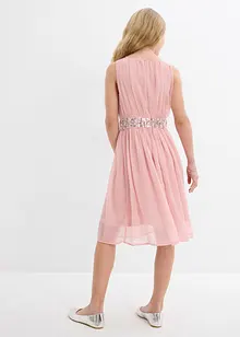 Chiffonkjole med paljettbånd, bonprix
