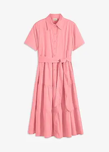 Skjortekjole i elastisk bomullsmateriale, bonprix