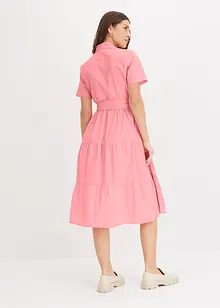 Skjortekjole i elastisk bomullsmateriale, bonprix