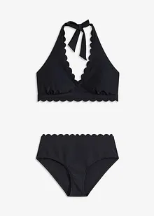 Halterneck-bikini (2-delt sett) i resirkulert polyamid, bonprix
