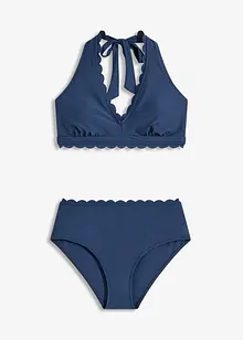Halterneck-bikini (2-delt sett) i resirkulert polyamid, bonprix