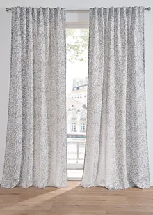 Jacquardvevd gardin med mønster (1-pack), bonprix