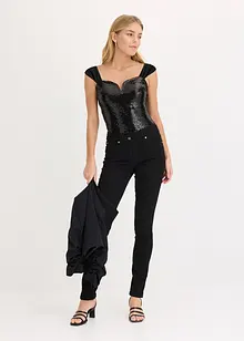 Body i paljett-materiale, bonprix