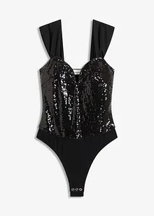 Body i paljett-materiale, bonprix