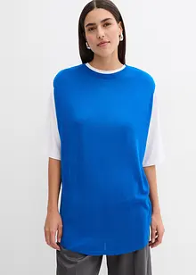 Strikket topp i ballong-fasong og lett viskose, bonprix