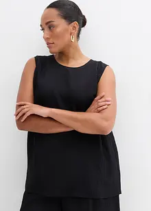 Blusetopp i viskosemiks med rynket effekt, bonprix