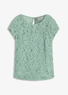 Bluse i blondemateriale, bonprix