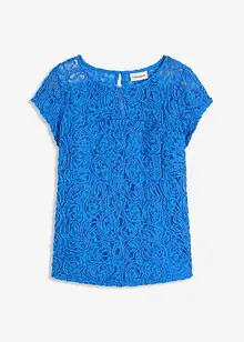 Blusetopp i blondemateriale, bonprix