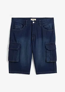 Bermudashorts i denim med cargolommer, Relaxed Fit, bonprix