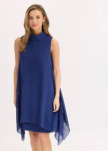 Chiffonkjole med sjalskrage, bonprix