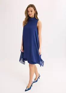 Chiffonkjole med sjalskrage, bonprix