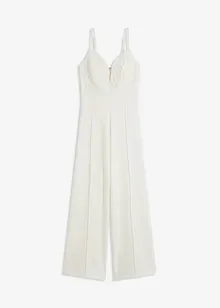 Jumpsuit med blonder og spagettistropper, bonprix