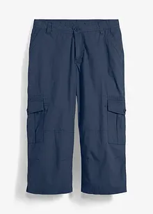 Bukse i 100% bomull og 3/4-lengde, Loose Fit, bonprix