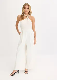Jumpsuit i lett sateng, bonprix